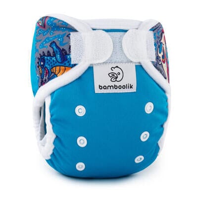 Bamboolik Überhose MiniMimi (Newborn) Überhosen Bamboolik Türkis Einhörner