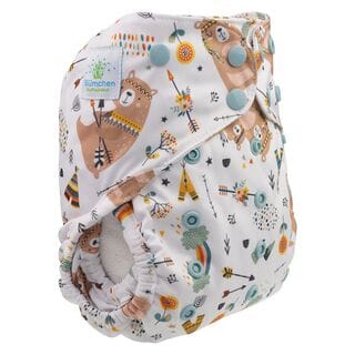 Blümchen Eco-Shell 2in1 Überhose One Size (5 bis 16kg) Überhosen Blümchen