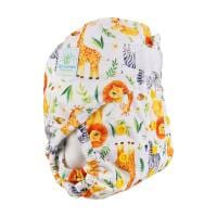 Blümchen Eco-Shell 2in1 Überhose One Size (5 bis 16kg) Überhosen Blümchen Druckknöpfe Zebra