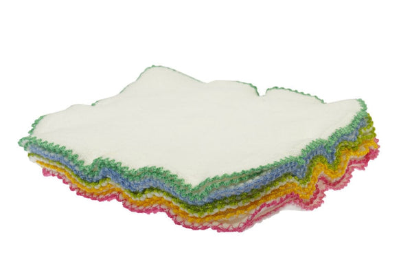 Blümchen Kuschel-Reinigungstücher Bio-Baumwolle 10er Pack Reinigungstücher Blümchen 20x20cm