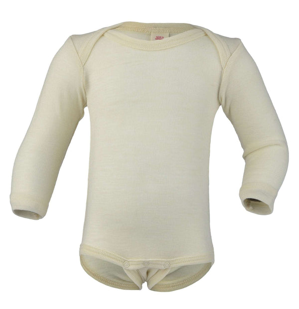 Engel Natur Langarm Body aus Wolle Body Engel Natur
