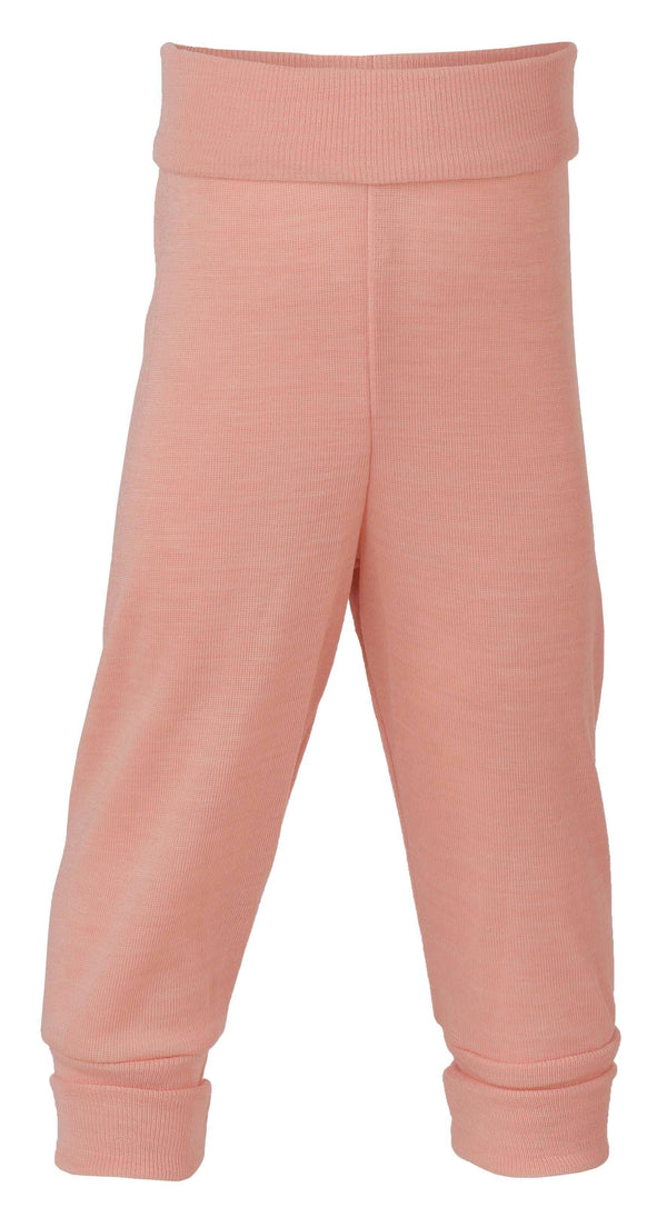 Engel Natur Wolle-Seide Feinripp Babyhose mit Nabelbund (versch. Farben) Hose Engel Natur 74/80 Lachs