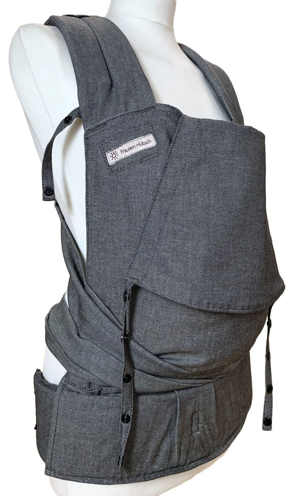 Fräulein Hübsch SoftTai Babysize (50/56 bis 80/86) Halfbuckle-Trage Fräulein Hübsch Graphite