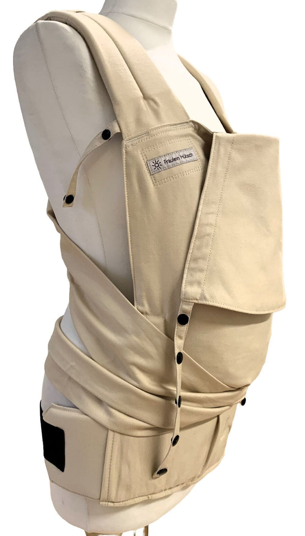Fräulein Hübsch SoftTai Babysize (50/56 bis 80/86) Halfbuckle-Trage Fräulein Hübsch Sand