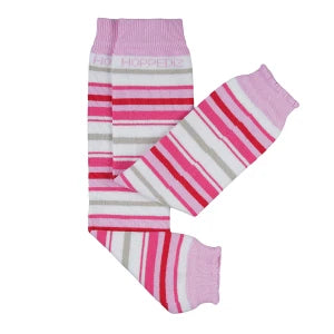 Hoppediz bio Babystulpen Hoppediz Weiss/rosa