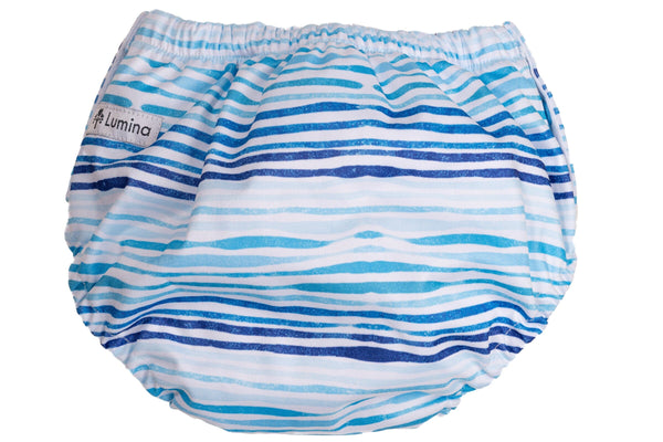 Lumina Schwimmwindel one size Schwimmwindeln Lumina blue stripes