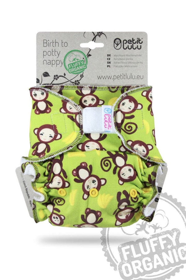 Petit Lulu Höschenwindel Fluffy Organic Höschenwindeln Petit Lulu One Size Monkey Business