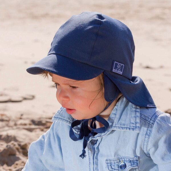 Pickapooh Sonnenhut TOM mit Bändern aus Bio-Baumwolle und UV-Schutz Sonnenhut Pickapooh 46 Marine