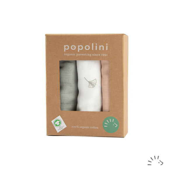 Popolini Mullwindel ORGANIC zum Stoffwickeln Mullwindel Popolini