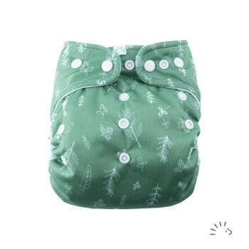 Popolini Snap2Fit Überhose Überhosen Popolini green leaves