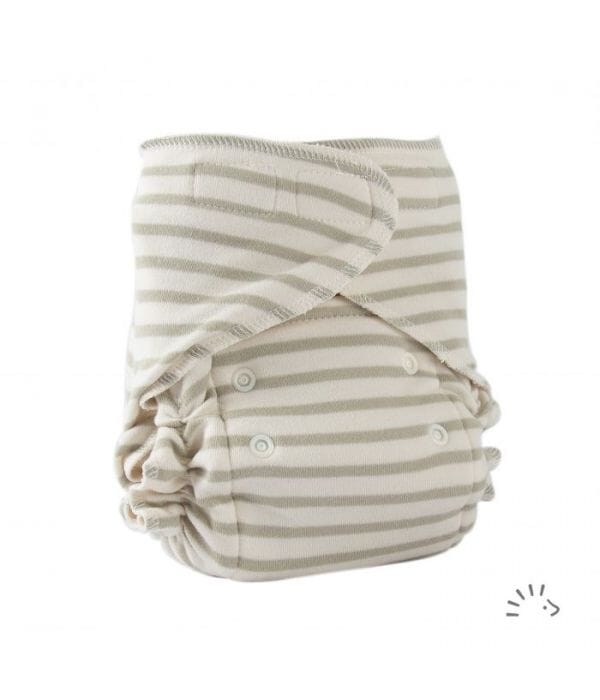 Popolini UltraFit Interlock Soft Höschenwindel Liebevoll gebunden Sand Natur