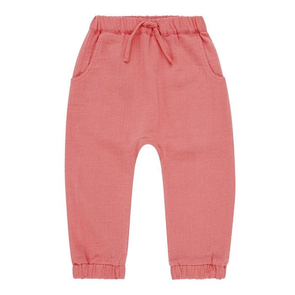 Sense Organics • Babyhose LOKI aus leichtem Musselin Kinderkleidung Sense Organics Rose 50/56