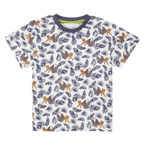 Sense Organics • Bunte Kinder T-Shirts JANNIS Kinderkleidung Sense Organics Tigerdruck 62/68