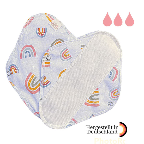 Windelzauberland Binde normal 2er Set Stoffbinde Windelzauberland Rainbow