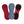Bamboolik Binde- wiederverwendbare Nacht-/ Umstandsbinde Satin und Bio Baumwolle Bamboolik Set (2x Rot, 1x Blau) 