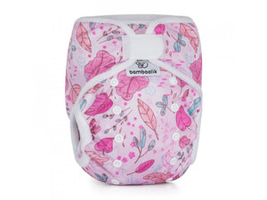 Bamboolik Pocketwindel DUO Onesize Pocketwindel Bamboolik Leaves Klett Mit Einlage