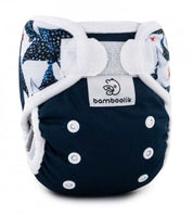 Bamboolik Überhose MiniMimi (Newborn) Überhosen Bamboolik Dunkelblau Rochen 