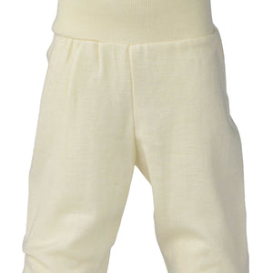 Engel Natur Wolle-Seide Feinripp Babyhose mit Nabelbund (versch. Farben) Hose Engel Natur 50/56 Natur 