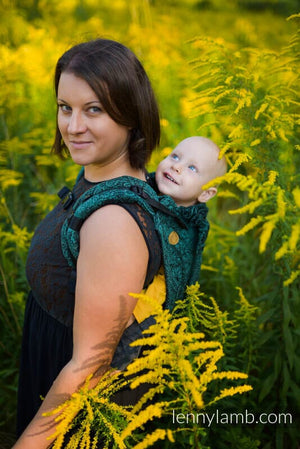 Lennybuckle Onbuhimo "Wild Wine Ivy" 51% Baumwolle, 49% Seide 280g/m² Onbuhimo Lennylamb 