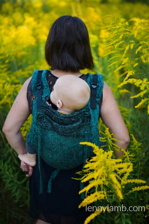 Lennybuckle Onbuhimo "Wild Wine Ivy" 51% Baumwolle, 49% Seide 280g/m² Onbuhimo Lennylamb 