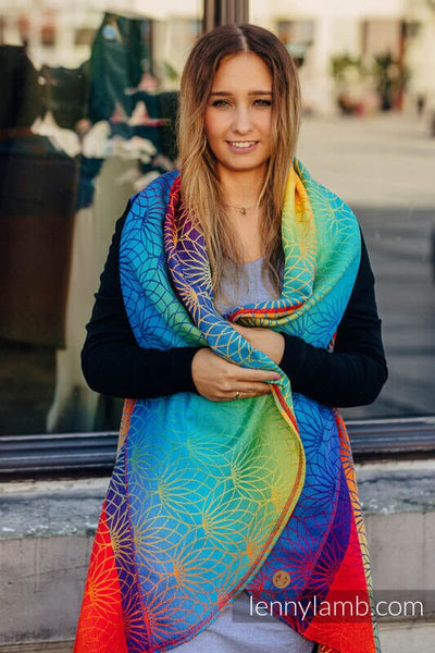Lennylamb Long Cardigan rainbow lotus Trageweste Lennylamb 