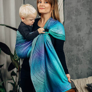 Lennylamb Ring Sling Peacock's Tail Fantasy 100% Baumwolle Ring Sling Lennylamb 