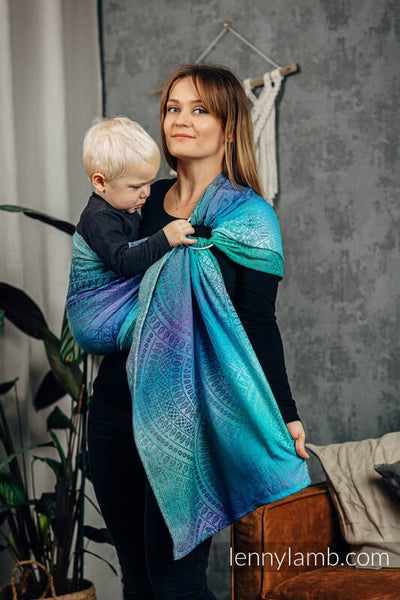 Lennylamb Ring Sling Peacock's Tail Fantasy 100% Baumwolle Ring Sling Lennylamb 