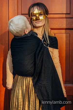 Lennylamb Ring Sling Peacock's Tail Pitch Black 59% Baumwolle, 41% Merinowolle Ring Sling Lennylamb 