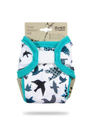 Petit Lulu Überhose Classic (ohne Laschen) Überhosen Petit Lulu Newborn Kletter Turquoise Birds