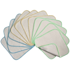 Avo&amp;Cado flannel washcloths with terry cloth 12 pieces