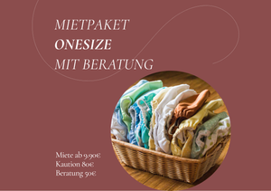 Stoffwindel Mietpaket Onesize mit Beratung
