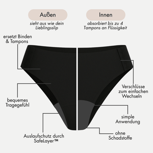 Mymense Periodenslip Ivy mit Verschluß