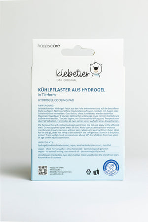 Klebetier Hydrogelpflaster