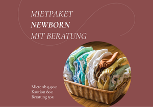 Stoffwindel Mietpaket Neugeborene mit Beratung