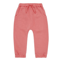 Sense Organics • Babyhose LOKI aus leichtem Musselin Kinderkleidung Sense Organics Rose 50/56 