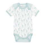 Sense Organics • Kurzarm Body YVON Kinderkleidung Sense Organics 86 Aqua Giraffe 