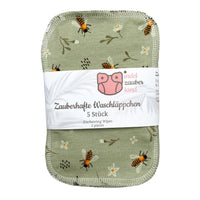 Windelzauberland Reinigungstücher "Zauberhafte Waschläppchen" 5er Pack Reinigungstücher Windelzauberland Honey Bees 