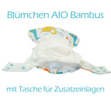 Blümchen All-in-One Bambus (One Size).