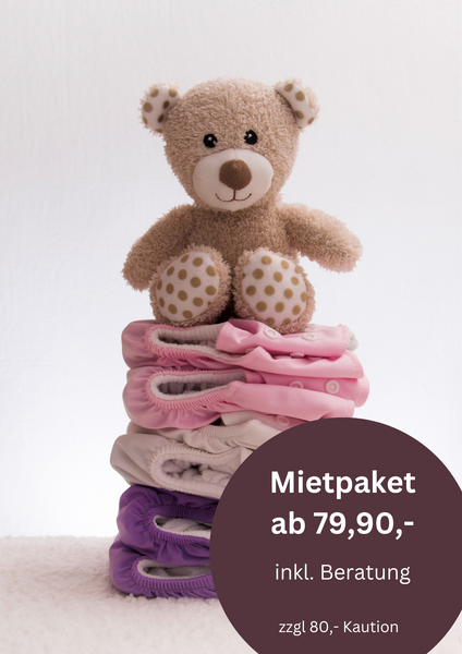 Cloth diaper rental package one size